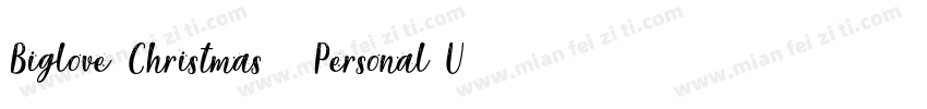 Biglove Christmas   Personal Us字体转换